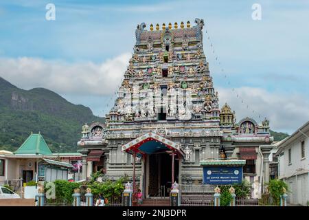 Arul Mihu Navasakthi Vinayagar Temple, Victoria, île Mahé, Seychelles Banque D'Images