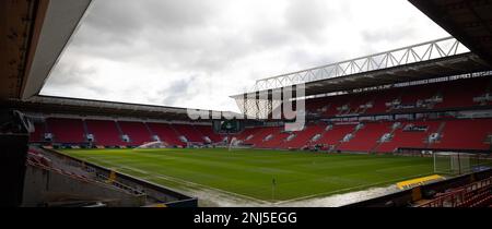 Bristol, Royaume-Uni. 21st févr. 2023. Bristol, Angleterre, 22 février 2023: Le point de vue général à l'intérieur de la porte Ashton avant le match international de football de la coupe Arnold Clark entre la République de Corée et l'Italie à la porte Ashton à Bristol, en Angleterre. (James Whitehead/SPP) crédit: SPP Sport Press photo. /Alamy Live News Banque D'Images