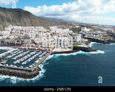 Vue aérienne de Tenerife Los Gigantes Banque D'Images