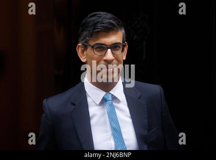 Londres, Royaume-Uni. 22nd févr. 2023. Rupert Yorke, membre de l'équipe de Rishi SunakÕs. Rishi Sunak part pour les questions de choix MinisterÕs. Il fera face à Keir Starmer à travers la boîte d'expédition. Crédit : Mark Thomas/Alay Live News Banque D'Images