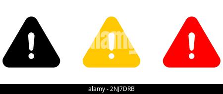 Mise en garde. Points d'exclamation Illustration de Vecteur