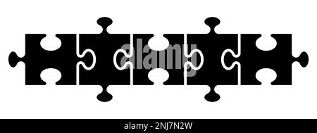 Jeu d'icônes de puzzle. Icône de collection de symboles de puzzle. Illustration de Vecteur