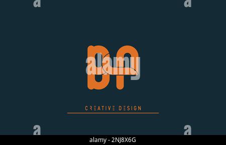 Lettres de l'alphabet initiales Monogram logo BP , PB Illustration de Vecteur