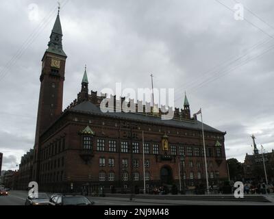 Hôtel de ville-Københavns Rådhus, Rådhuspladsen, Copenhague, Danemark, Europe Banque D'Images