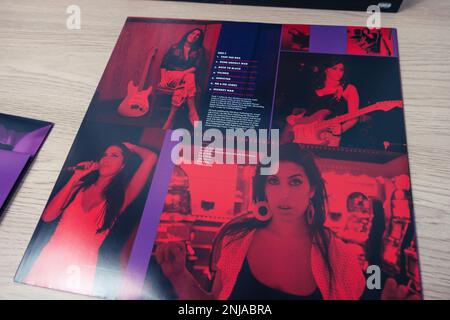 Subcarpathia, Pologne - février 2023, Amy Winehouse à la BBC Limited 3LP sortie 2012 - Vinyl Record Collection Cover, belle longue pièce Banque D'Images