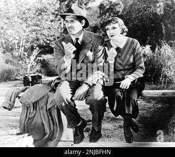 L'ESPACE D'UNE NUIT 1934 Columbia film avec Clark Gable et Claudette Colbert Banque D'Images