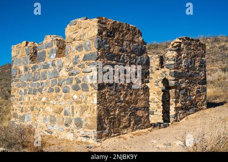 Ruines du site historique national de fort Bowie dans le sud-est de l'Arizona Banque D'Images