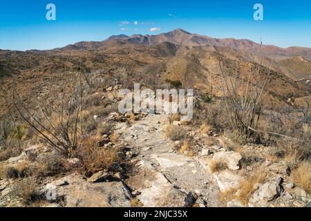 Vue sur le site historique national de fort Bowie, dans le sud-est de l'Arizona Banque D'Images