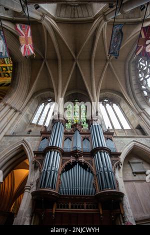 Orgue dans la cathédrale de Southwark Banque D'Images