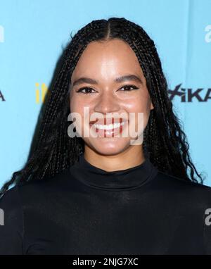 Azia Dinea Hale participe à la première 'iMordecai' tenue au JCC Marlene Meyerson Manhattan on 22 février 2021 à New York, NY ©Steven Bergman/AFF-USA.COM Banque D'Images