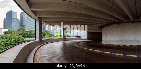 Singapour, Singapour - entrée en spirale du parking Banque D'Images