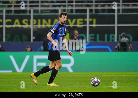 Milan, Italie - 22/02/2023, -i15­- lors de la Ligue des champions de l'UEFA, série de 16, match de football à 1st jambes entre le FC Internazionale et le FC Porto sur 22 février 2023 au stade Giuseppe Meazza de Milan, Italie - photo Morgese-Rossini / DPPI Banque D'Images