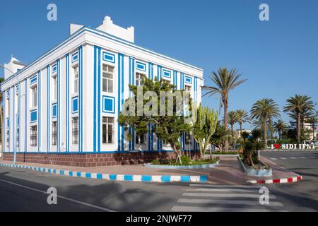 Afrika, Marokko, Südmarokko, Sidi Ifni, Rathaus Banque D'Images