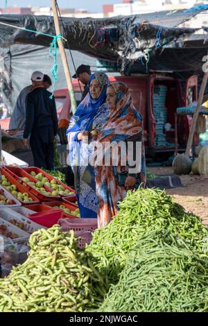 Afrika, Marokko, Südmarokko, Sidi Ifni, Wochenmarkt Banque D'Images