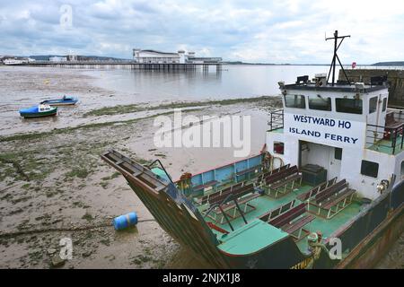 Weston-Super-mare - 14th mai 2021:Westward HO Island Ferry Banque D'Images