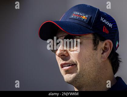 BAHREÏN - 23/02/2023, Sergio Perez (Red Bull Racing) pendant la première journée d'essais au circuit international de Bahreïn avant le début de la saison de Formule 1. ANP SEM VAN DER WAL Banque D'Images