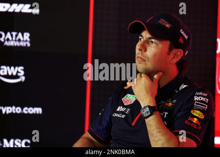 Sergio Perez (MEX) Red Bull Racing à la Conférence de presse de la FIA. 23.02.2023. Test de formule 1, Sakhir, Bahreïn, premier jour. Le crédit photo doit être lu : images XPB/Press Association. Banque D'Images