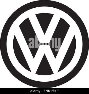 Silhouettes vectorielles de voitures Volkswagen, vente et réparation Illustration de Vecteur