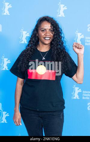 Berlin, Allemagne sur 23 février 2023. Berlin, Allemagne sur 23 février 2023. Natasha Wanganeen participe au Limbo Photocall dans le cadre du Festival International du film de Berlin (Berlinale) 73rd à Berlin, Allemagne sur 23 février 2023. Photo d'Aurore Marechal/ABACAPRESS.COM Banque D'Images