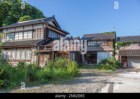 Maisons abandonnées, Kanazawa, Japon. Banque D'Images