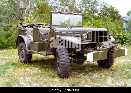 Véhicule militaire américain Dodge WC 57 commande utilisée pendant la Seconde Guerre mondiale Banque D'Images