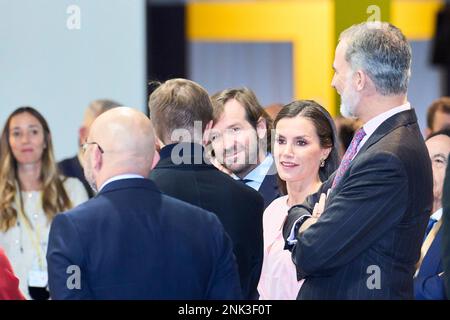 Madrid, Madrid, Espagne. 23rd févr. 2023. Le roi Felipe VI d'Espagne, la reine Letizia d'Espagne visite le salon ARCO à l'IFEMA sur 23 février 2023 à Madrid, Espagne (Credit image: © Jack Abuin/ZUMA Press Wire) USAGE ÉDITORIAL SEULEMENT! Non destiné À un usage commercial ! Banque D'Images