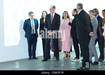 Madrid, Madrid, Espagne. 23rd févr. 2023. Le roi Felipe VI d'Espagne, la reine Letizia d'Espagne visite le salon ARCO à l'IFEMA sur 23 février 2023 à Madrid, Espagne (Credit image: © Jack Abuin/ZUMA Press Wire) USAGE ÉDITORIAL SEULEMENT! Non destiné À un usage commercial ! Banque D'Images