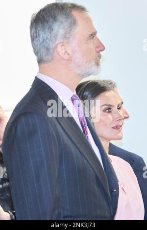 Madrid, Madrid, Espagne. 23rd févr. 2023. Le roi Felipe VI d'Espagne, la reine Letizia d'Espagne visite le salon ARCO à l'IFEMA sur 23 février 2023 à Madrid, Espagne (Credit image: © Jack Abuin/ZUMA Press Wire) USAGE ÉDITORIAL SEULEMENT! Non destiné À un usage commercial ! Banque D'Images