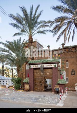 Afrika, Marokko, Südmarokko, Zagora, Hôtel Riad Dar Sofian Banque D'Images