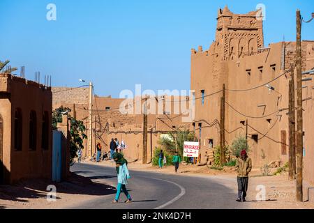 Afrika, Marokko, Südmarokko, m'hamid Banque D'Images