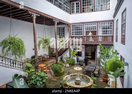 Cour de Casa Museo Cayetano, San Cristobal de la Laguna, Tenerife, espagne Banque D'Images