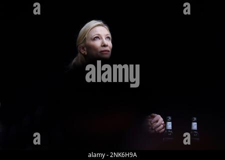 Cate Blanchett participe à la conférence de groupe sur le campus des talents à HAU Hebbel am Ufer sur 23 février 2023 à Berlin, en Allemagne. Banque D'Images