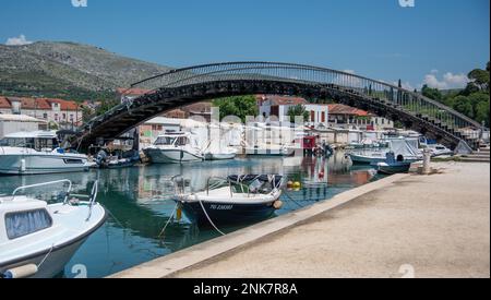 Vieille ville de Trogir, ponts et château, Croatie Banque D'Images