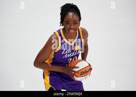 Los Angeles Sparks center Liz Cambage (1) poses during media day,  Wednesday, Apr. 27, 2022, in Torrance, Calif. (Photo by Image of Sport/Sipa  USA Stock Photo - Alamy