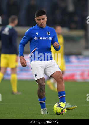 GÊNES - Jeison Murillo d'UC Sampdoria pendant la série italienne Un match entre UC Sampdoria et FC Internazionale Milan au stade Luigi Ferraris sur 13 février 2023 à Gênes, Italie. AP | hauteur néerlandaise | GERRIT DE COLOGNE Banque D'Images