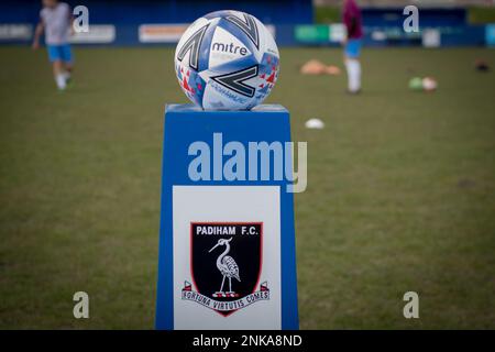 Padiham, Angleterre 05 mars 2022. Le match de première division de la Ligue de football des comtés du Nord-Ouest entre Padiham et Ashton Athletic. Banque D'Images