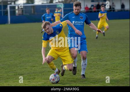 Padiham, Angleterre 05 mars 2022. Le match de première division de la Ligue de football des comtés du Nord-Ouest entre Padiham et Ashton Athletic. Banque D'Images