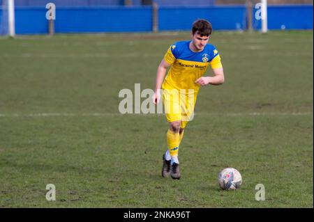 Padiham, Angleterre 05 mars 2022. Le match de première division de la Ligue de football des comtés du Nord-Ouest entre Padiham et Ashton Athletic. Banque D'Images