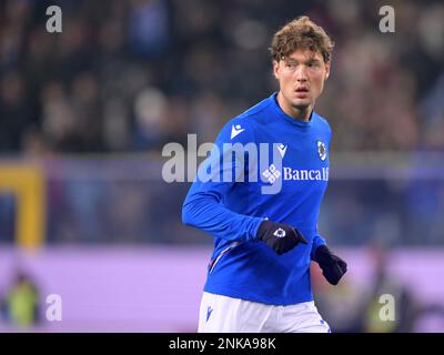 GÊNES - Sam Lammers de UC Sampdoria pendant la série italienne Un match entre UC Sampdoria et FC Internazionale Milan au stade Luigi Ferraris sur 13 février 2023 à Gênes, Italie. AP | hauteur néerlandaise | GERRIT DE COLOGNE Banque D'Images