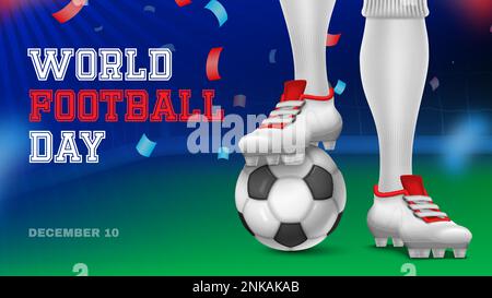 Jour de match de football de modèle d'affiche avec coupe d'or et la  bannière Image Vectorielle Stock - Alamy