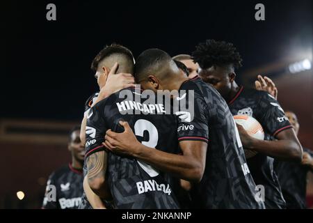 UEFA Europa League jouer, comme Monaco V Bayer 04 Leverkusen Banque D'Images