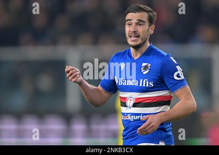 GÊNES - Harry Winks de UC Sampdoria pendant la série italienne Un match entre UC Sampdoria et FC Internazionale Milan au stade Luigi Ferraris sur 13 février 2023 à Gênes, Italie. AP | hauteur néerlandaise | GERRIT DE COLOGNE Banque D'Images