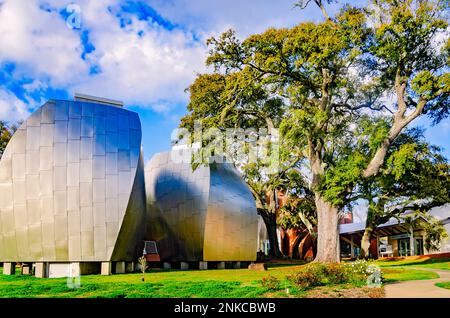 Le Musée d’art de l’OHR-O’Keefe, conçu par l’architecte Frank Gehry, est photographié, le 22 février 2023, à Biloxi, Mississippi. Banque D'Images