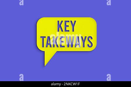 points clés à retenir Banque D'Images