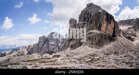 CIMA Pisciadu à Dolomites, Italie Banque D'Images