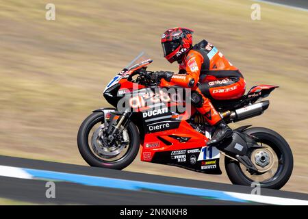 Phillip Island, Australie, 24 février 2023. S11 pendant la pratique libre de SuperSport 2 au Championnat du monde de Superbike 2023 de FIM au circuit de Phillip Island sur 24 février 2023 à Phillip Island, en Australie. Crédit : Dave Helison/Speed Media/Alamy Live News Banque D'Images