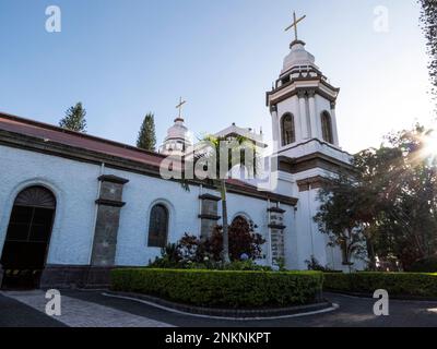 La cathédrale d'Alajuela dans la ville d'Alajuela près de San José au Costa Rica Banque D'Images