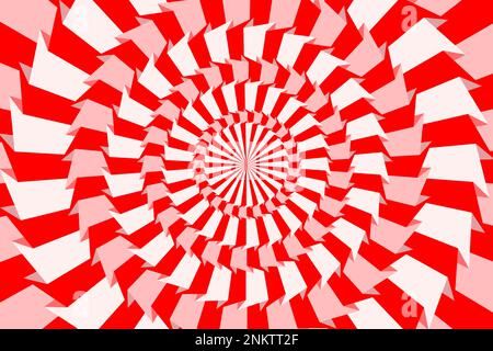 Arrière-plan abstrait de spirale vortex dynamique. Forme géométrique en rotation. Illustration vectorielle Illustration de Vecteur