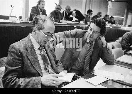 Pays-Bas Histoire : Conseil de la Fédération des FNV (réunion syndicale) à Amsterdam; Cook et Groenevelt ca. 7 janvier 1980 Banque D'Images