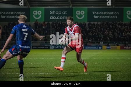 Salford Red Devils v Hull KR, AJ Bell Stadium, Salford, Angleterre. 23rd février 2023. Betfred Super League; Credit Mark Percy/Alamy stock photo. Banque D'Images